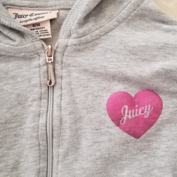 EUC AUTHENTIC JUICY COUTURE ZIPPERED HOODIE 8/10 - Picture 3 of 4